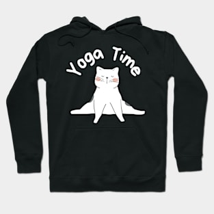 Yoga Time Cat Hoodie